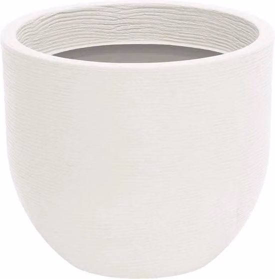 Contenitore per piante in plastica - bianco - Ø 495 x altezza 45 cm - volume 51 litri - per esterno