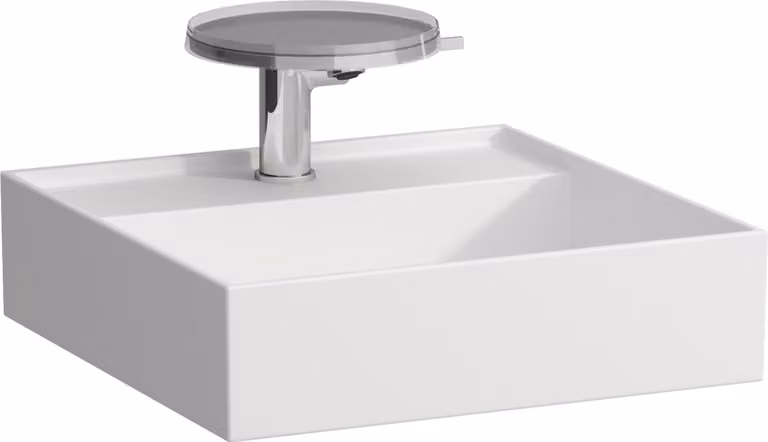LAUFEN Kartell lavabo à poser, 2 trous pour robinet, sans trop-plein, 460x460mm, H8183317578151, H8183317578151