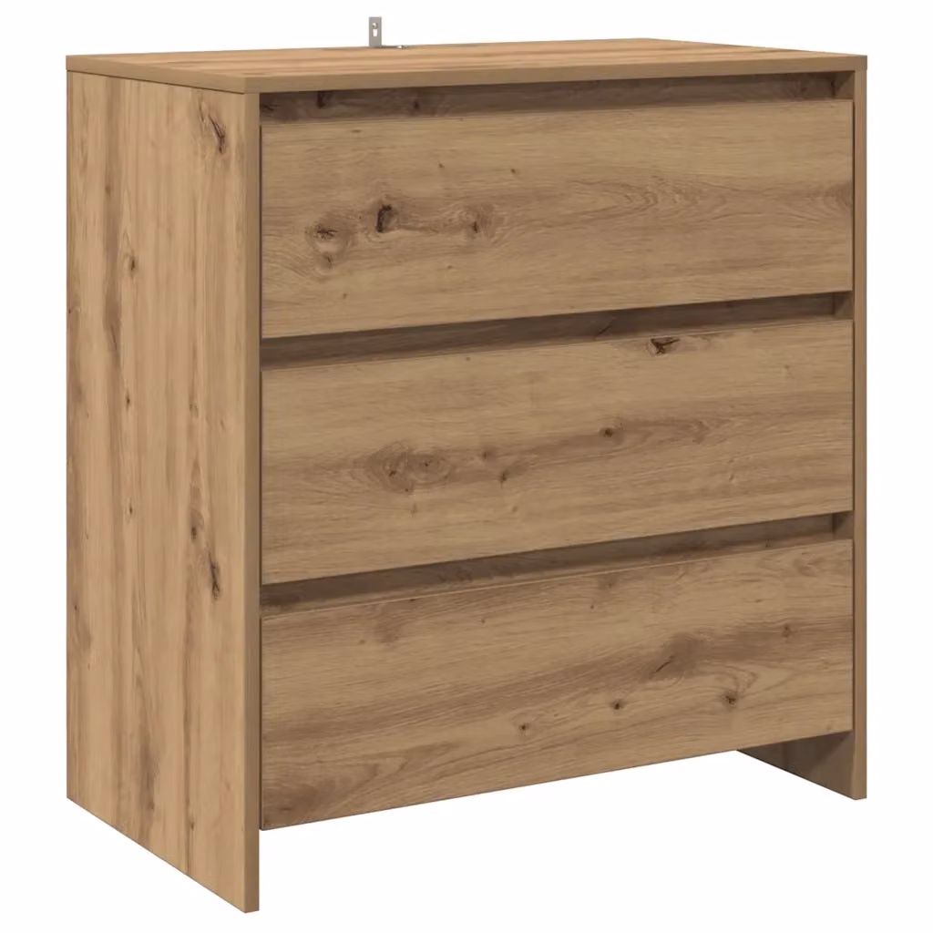 Credenza Buffet Design Mania in Rovere Marrone per Soggiorno e Ingresso L/P/H: 70 x 41 x 75 cm – 2