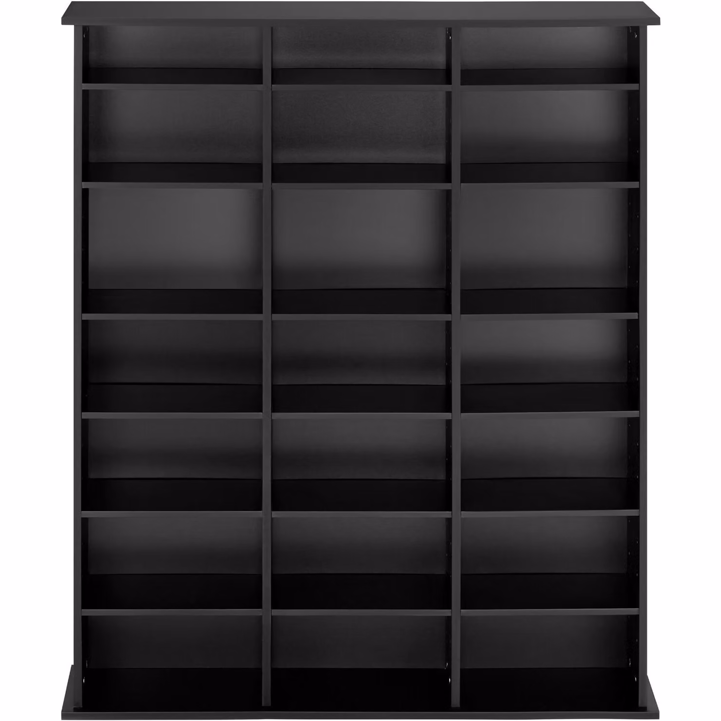 Scaffale Stevie TecTake GmbH nero con ripiani regolabili L: 105,5 cm, P: 19 cm, H: 136,5 cm – 2