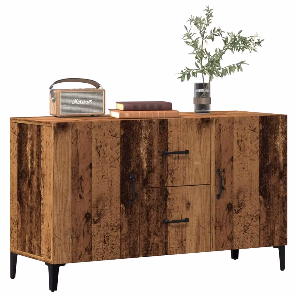 Credenza vidaXL in Legno Multistrato e MDF, Colore Marrone, L 100 x P 36 x H 60 cm