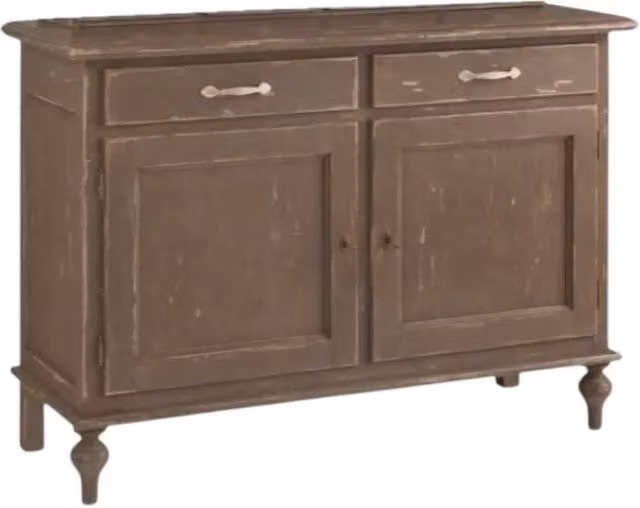 Madia credenza in legno stile shabby chic grigio Mobili 2G L/P/H: 137 x 50 x 98 cm – 2