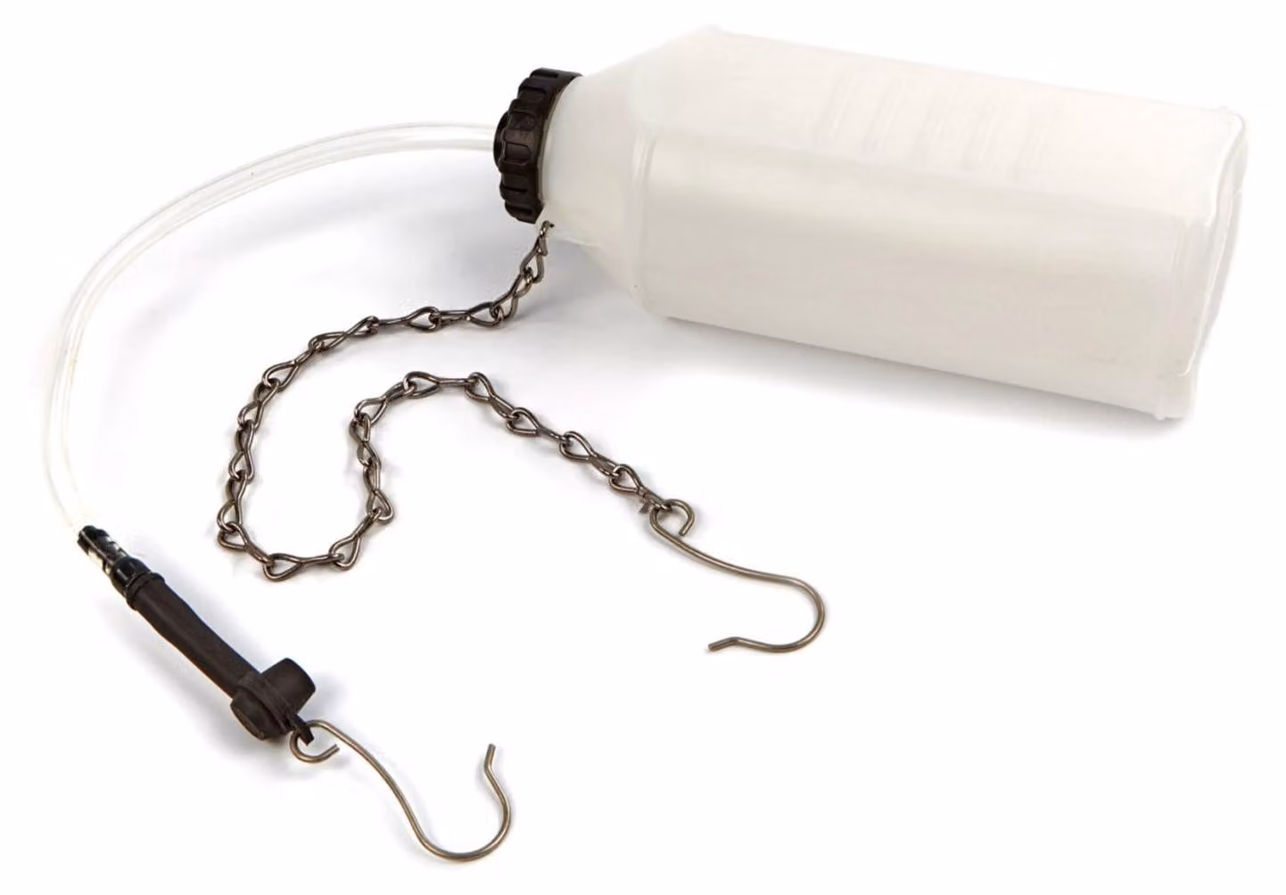 Recipiente per spurgo freni, serbatoio liquido con tubo in silicone 1 litro