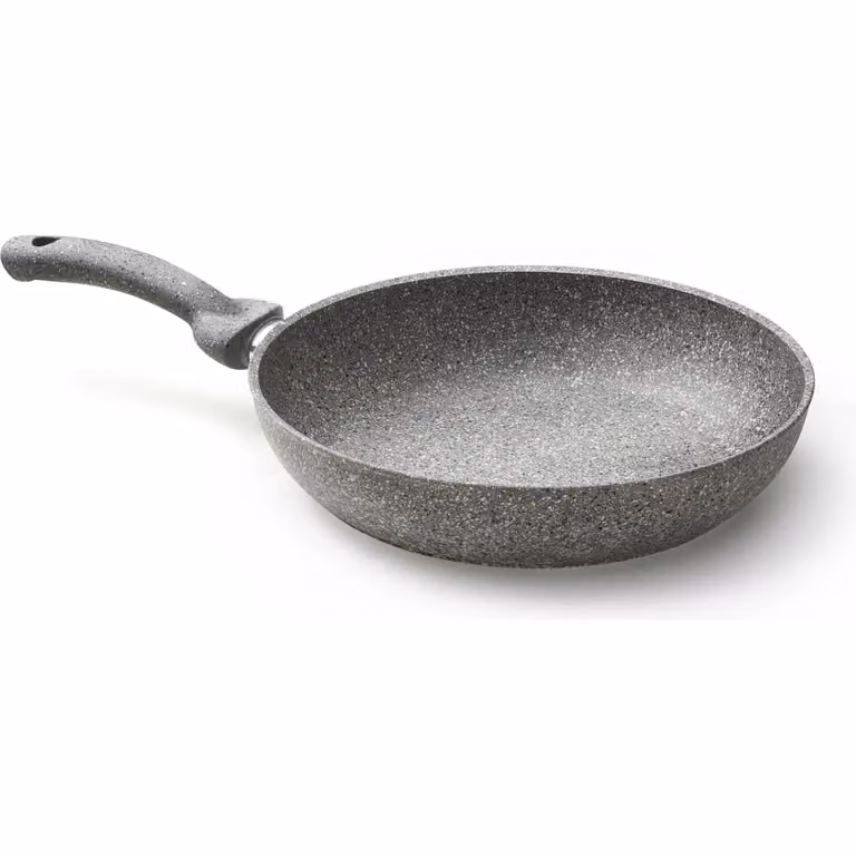 Padella antiaderente Accademia Mugnano Linea Cuore di Pietra in alluminio grigio, diametro 30 cm