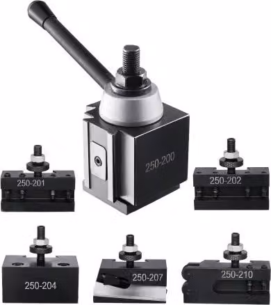 Set di 6 Portautensili VEVOR in Acciaio Resistente per Tornio e Mini Torni per Metallo, Colore Nero