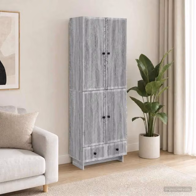 Set di armadi 2 pz Sonoma grigio Legno ingegnerizzato 3416355