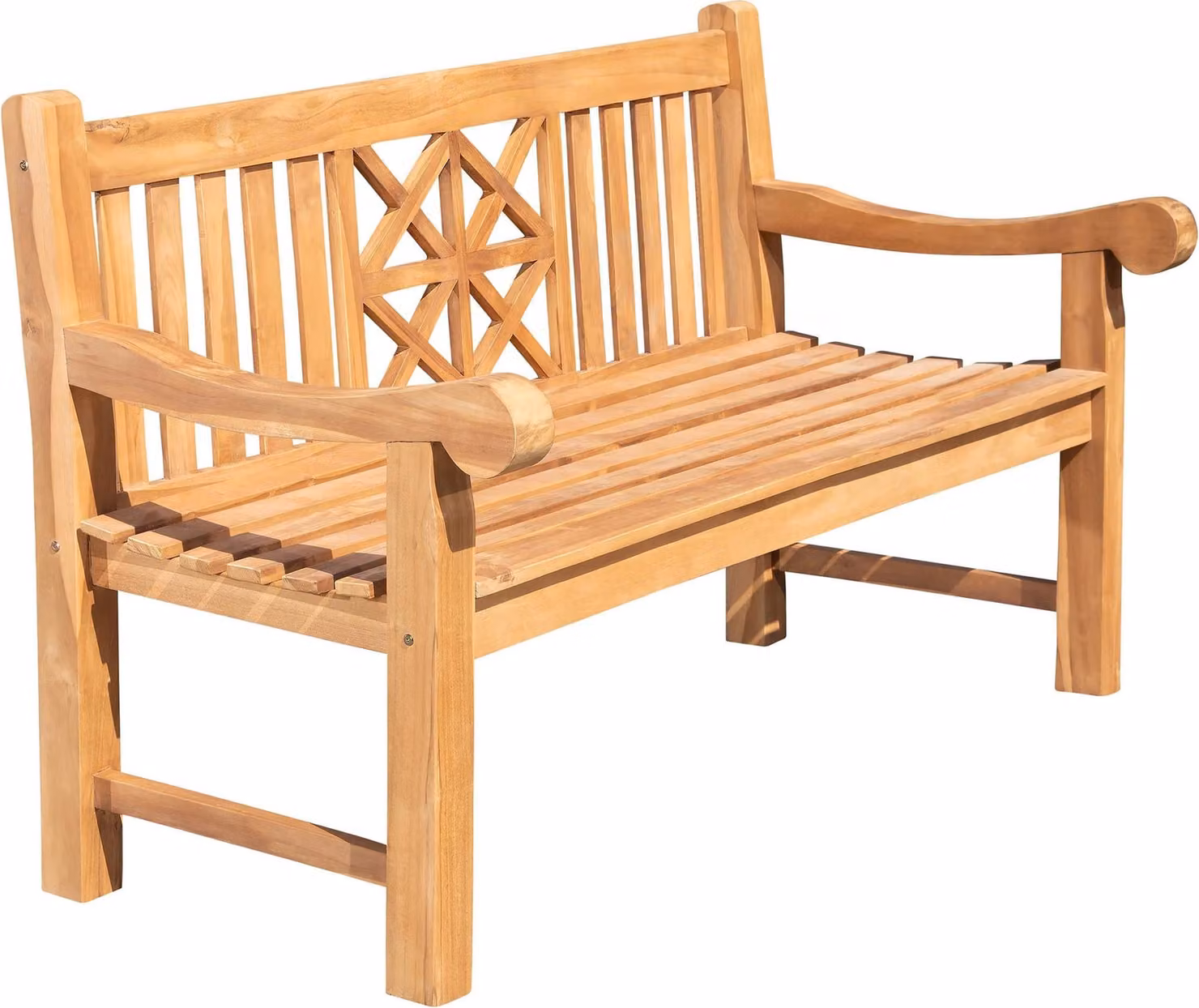 Panca da esterno in teak "Florida" | Colore: teak | Dimensioni: 200 cm