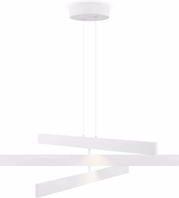 Maytoni Lampadario contemporaneo Origami 1 luce LED integrato bianco alluminio