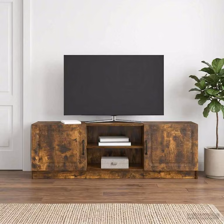 Mobile TV vidaXL in legno ingegnerizzato stile vintage colore marrone L: 150 cm, P: 31 cm, H: 47 cm