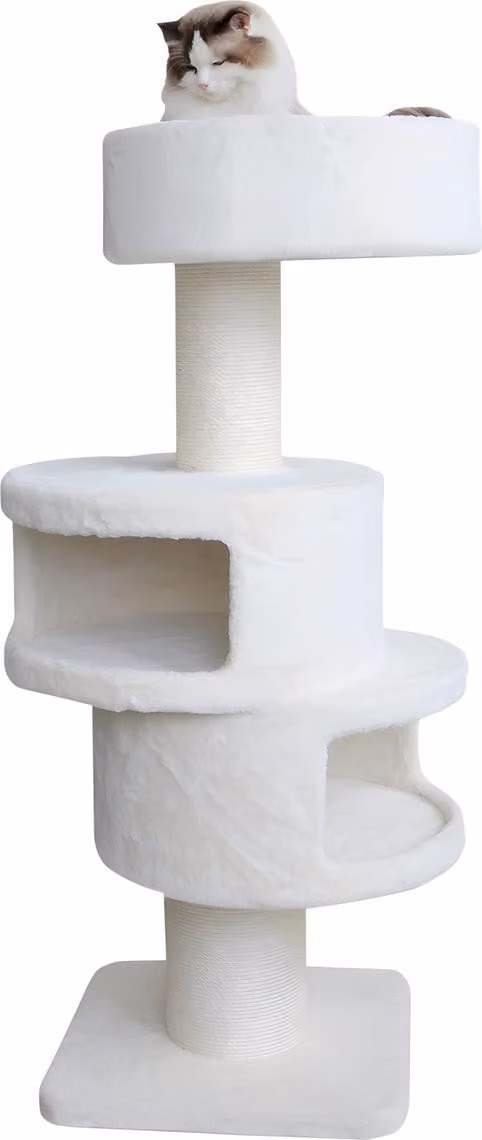 Albero per gatti Nobby "VOLTA" crema 50 x 50 x 130 cm