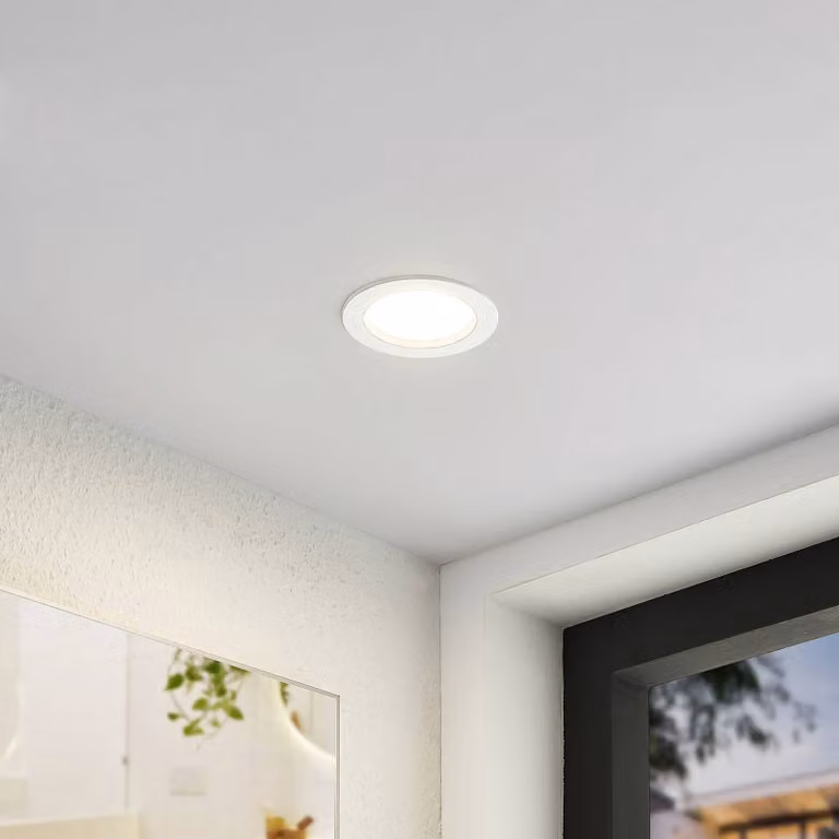 Arcchio Luci LED da incasso Milaine, bianche, dimmerabili, set di 3 Milaine Arcchio, dimmerabile, Bianco / Opale, Bagno, Plastica, Moderno