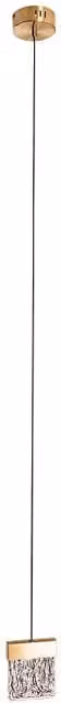 Lampada a sospensione Maxlight Vetro ottone LED 4,5W