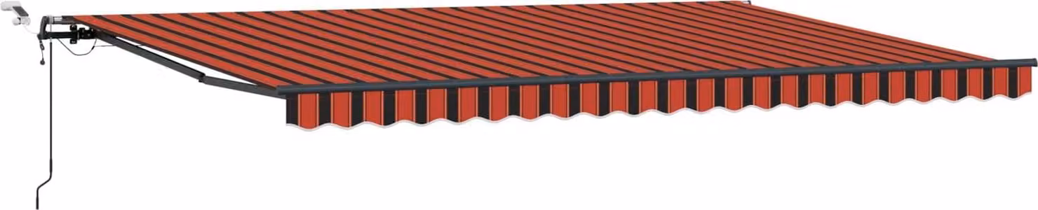 Tessuto per Tenda arancione e marrone 500 × 300 cm Poliestere