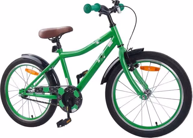 Bicicletta per bambini da 20 pollici in metallo e gomma, colore verde – 1