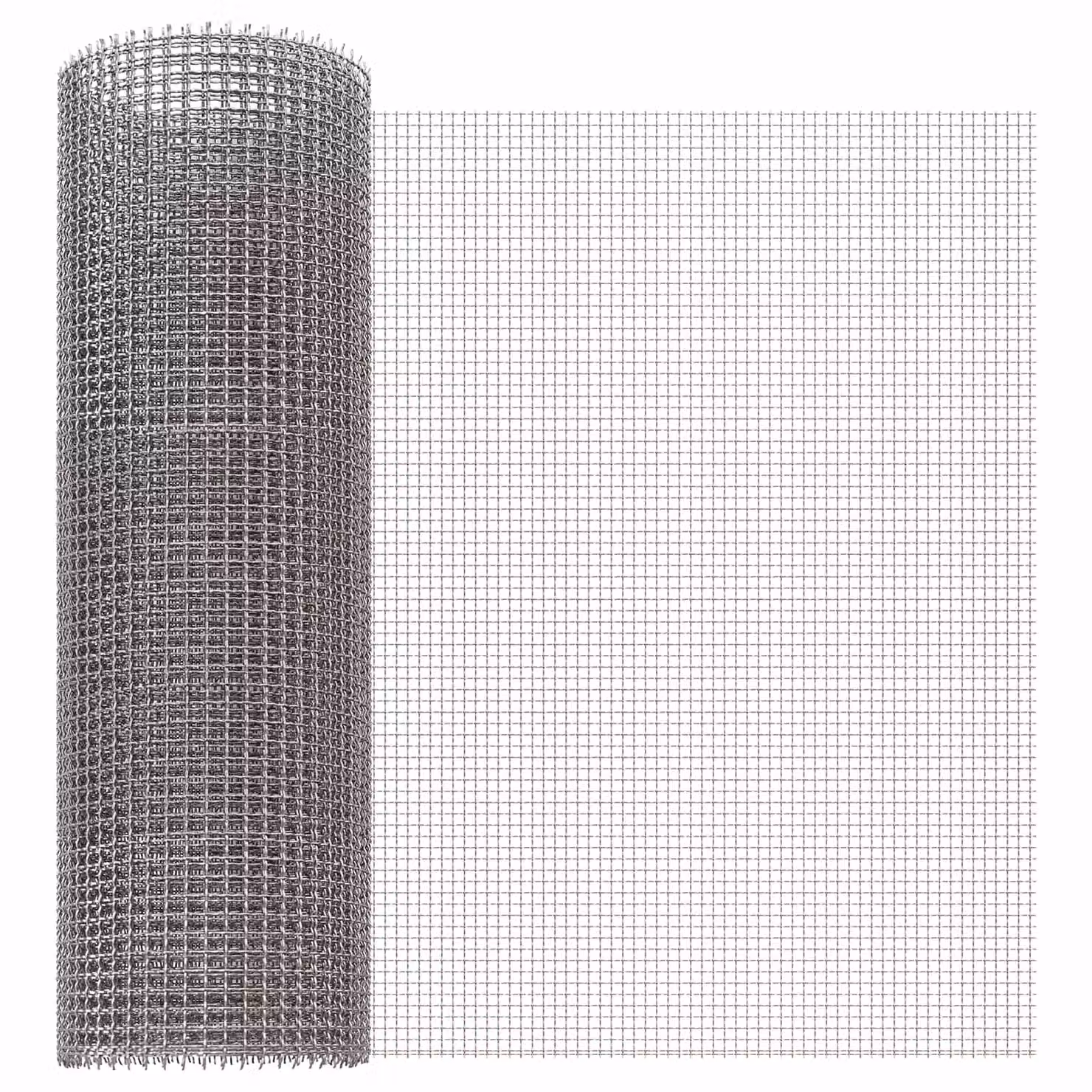 Rete per schermatura vidaXL in acciaio inossidabile Argento L: 40 cm, H: 200 cm