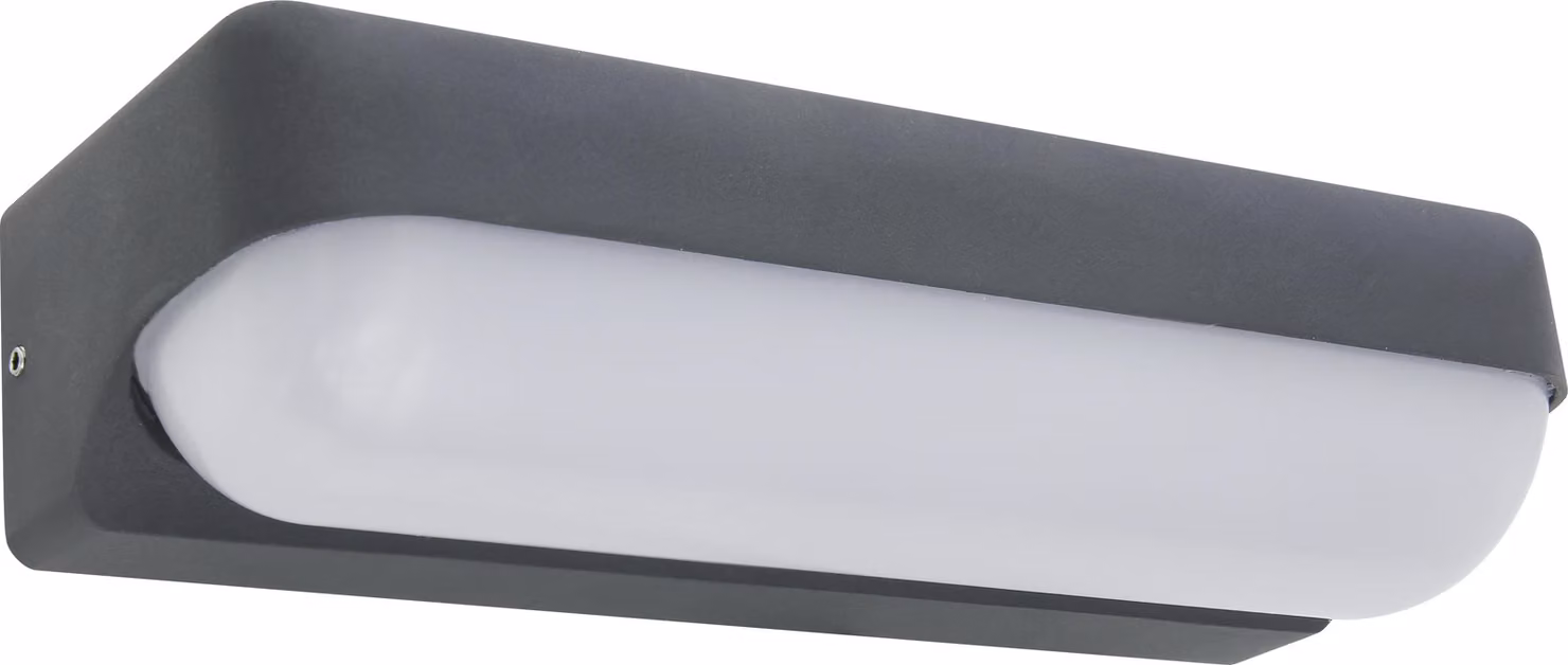 Globo luce da esterno in alluminio pressofuso antracite, 1Xled