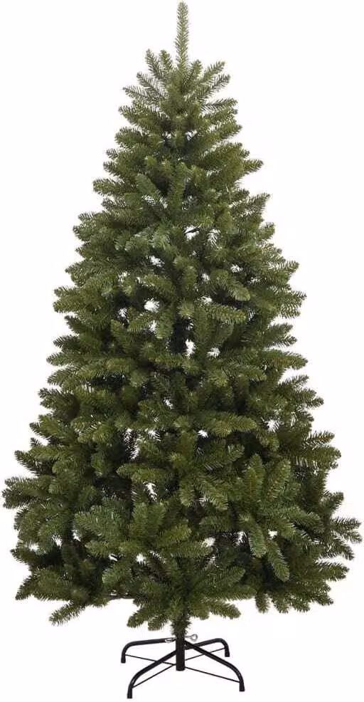 Albero di Natale Artificiale Incernierato con Base Verde 210 cm