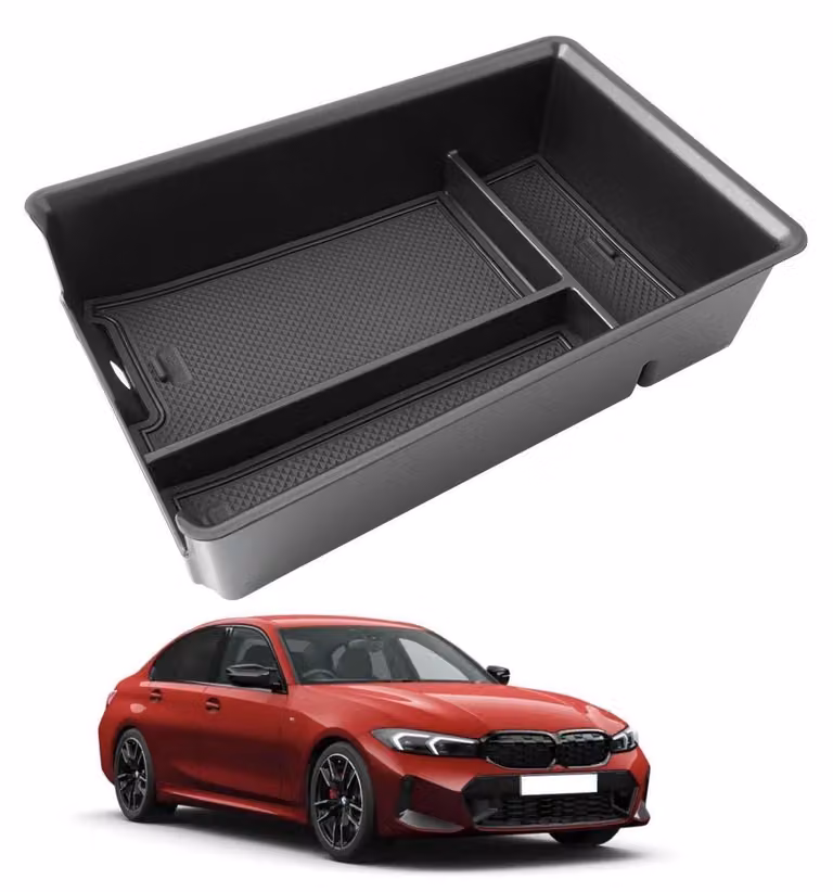Contenitore portaoggetti per la console centrale, compatibile con BMW Serie 3 (G20, G21) dal 2019 al 2025 e Serie 4 (G22) dal 2021 al 2025
