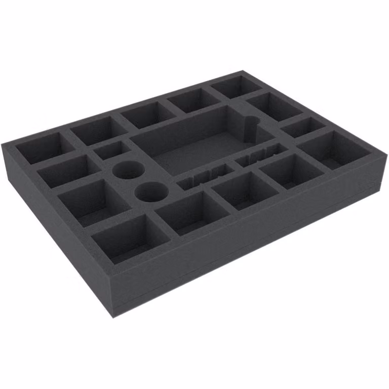 Inserto in schiuma con 20 scomparti per accessori da giochi da tavolo