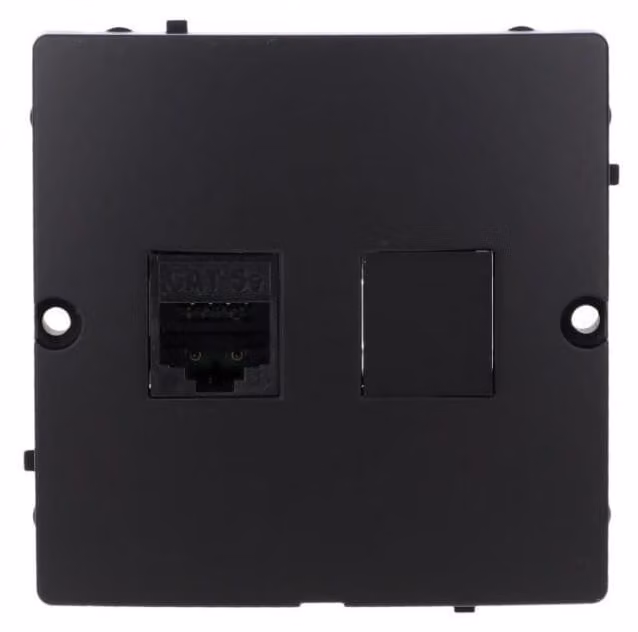 Presa per computer nera opaca SIMON BASIC