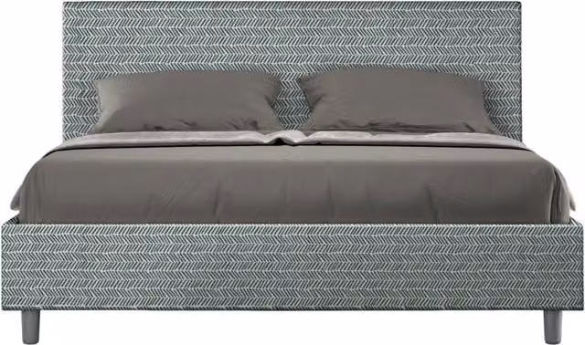 Letto Matrimoniale con Contenitore e Rete a Alzata Adele Aragona GIORDANOSHOP Azzurro L: 175 cm, P: 106 cm, H: 222 cm