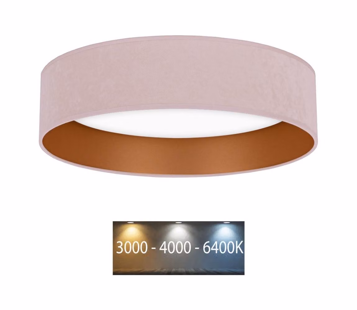 Brilagi - Plafoniera LED VELVET LED/24W/230V 3000/4000/6400K rosa/oro