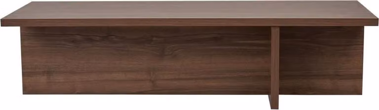 Calicosy - Tavolino con piano rettangolare e base asimmetrica L120 cm - HARBOR