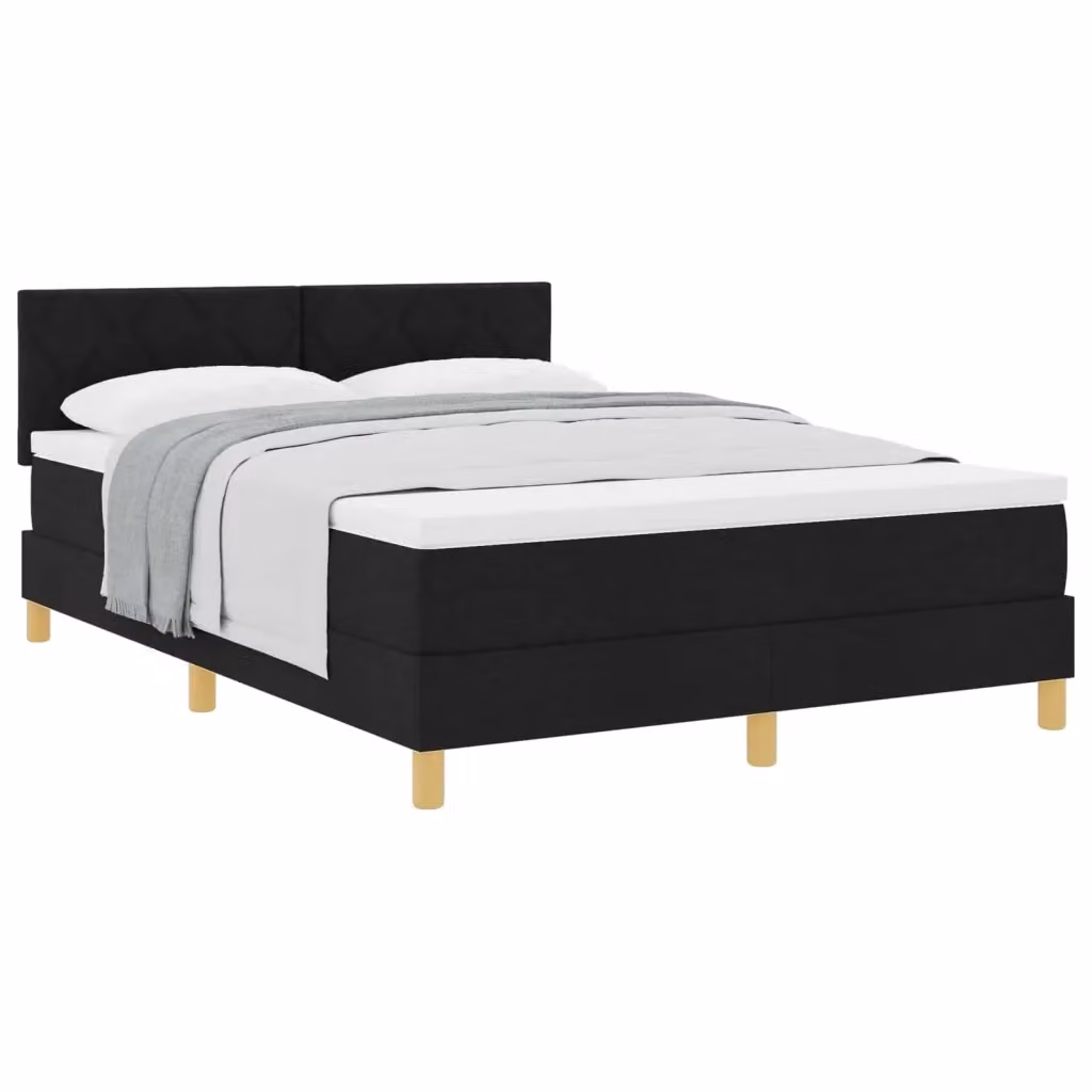 Letto ibrido con cuscino vidaXL in tessuto nero L/P: 160 x 200 cm, H: 280 cm – 2