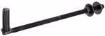 Alberts 306861 Staffa per avvitamento passante, gancio a J, per pali, rivestimento nero per immersione, Ø16 mm, lunghezza 290 mm