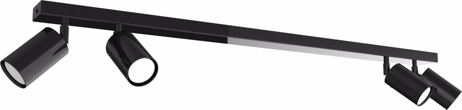 Lampada da soffitto Fleck, monocolore lucida, L.100