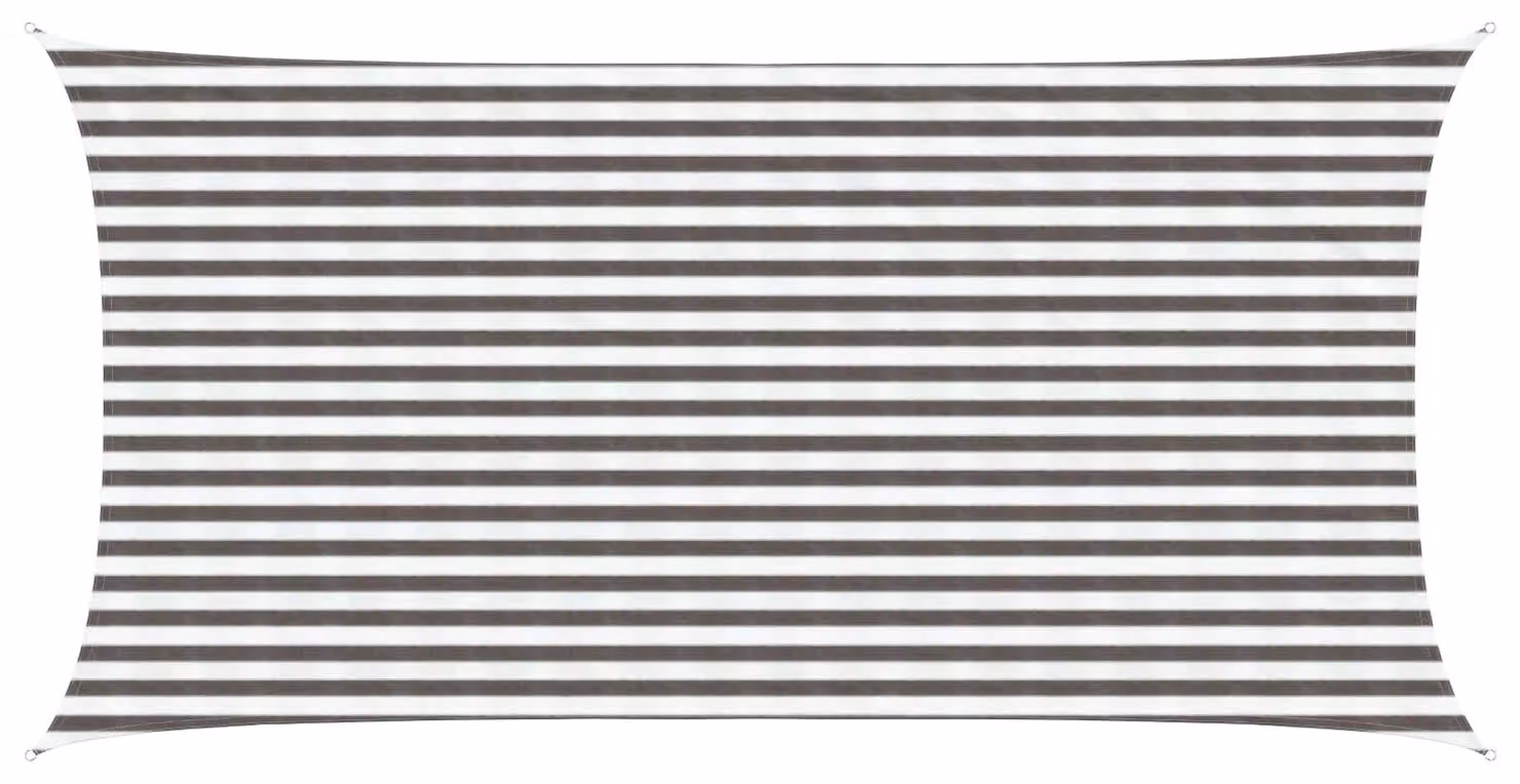 Telo Ombra Grigio chiaro e bianco 2,5 x 5 m HDPE