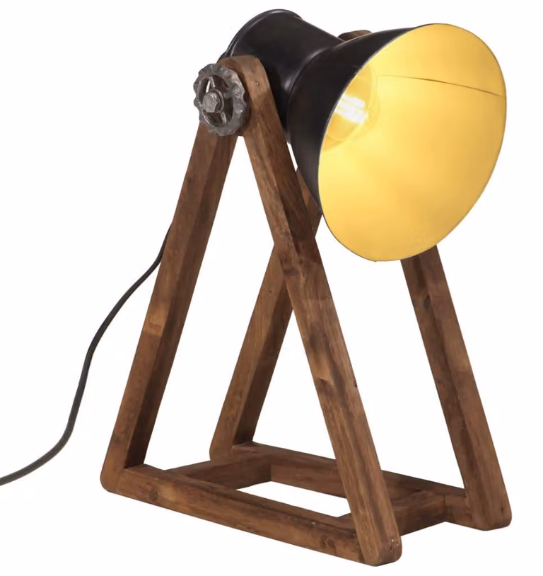 vidaXL Lampada da tavolo 25 W Nero 30x17x40 cm E27
