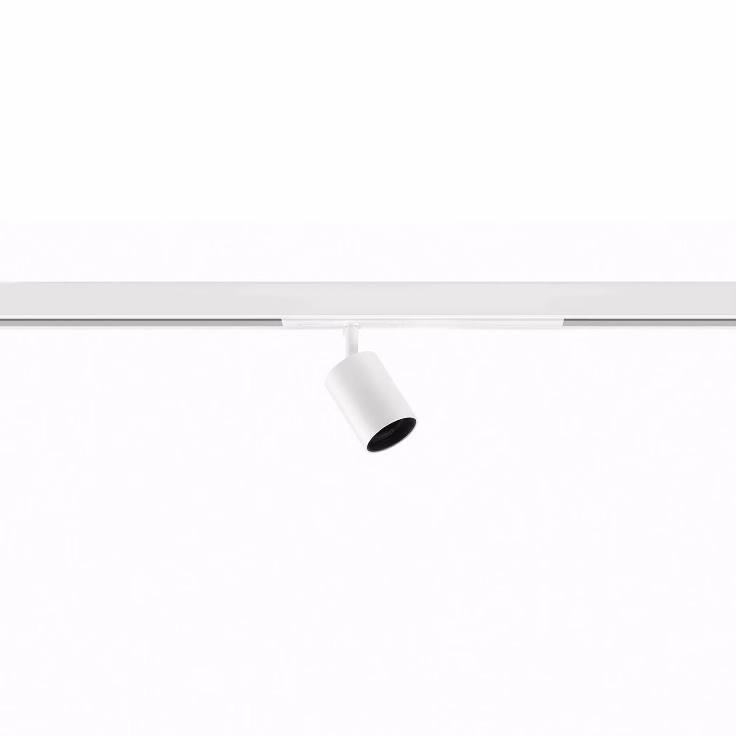 Ivela Faretto su binario Nanoperfetto, bianco, DALI 48 V 38° 3.000 K dimmerabile, Bianco / Opale, Corridoio, Alluminio, Moderno