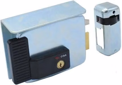 Serratura elettrica Cisa ENT.60 sinistra colore argento