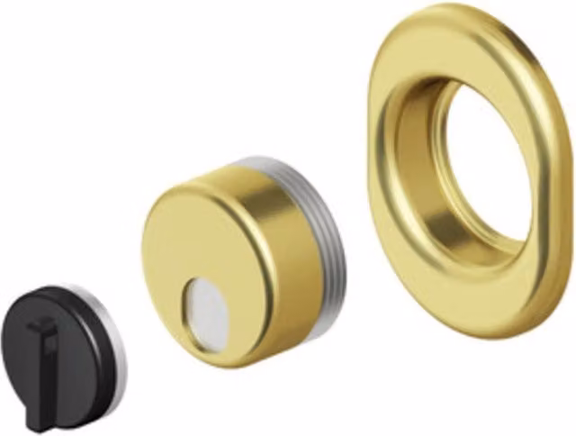 Cilindro magnetico DISEC MRM29 DEFENDER in acciaio inossidabile lucido color oro