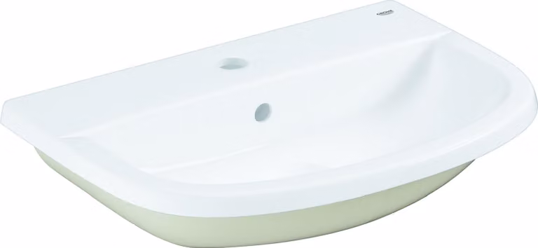 Lavabo da incasso Grohe BAU KERAMIK 1 foro per rubinetto, con sfioratore 560 x 400 mm bianco alpino