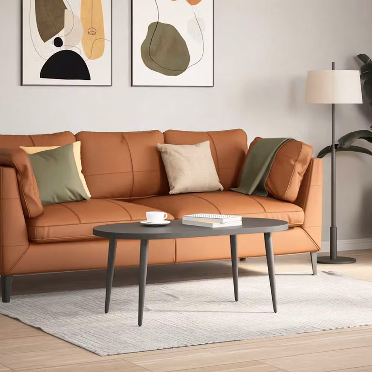 vidaXL Gambe per Tavolino da Caffè Forma Conica 4 pz Antracite 30-31cm