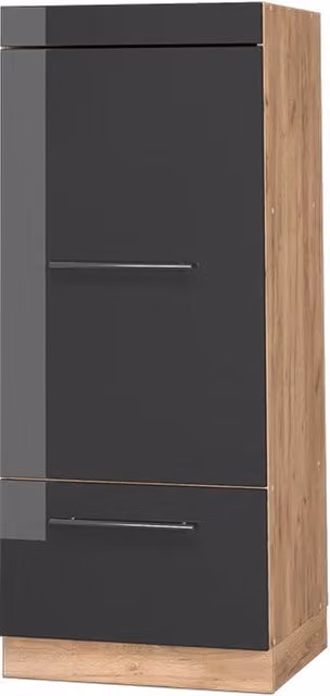 Mobile cucina dispensa Fame-Line Antracite lucido/Rovere dorato 60 cm Vicco