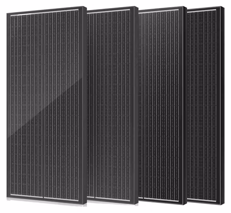 Pannelli solari, alta efficienza, costruzione resistente, 100W x 4