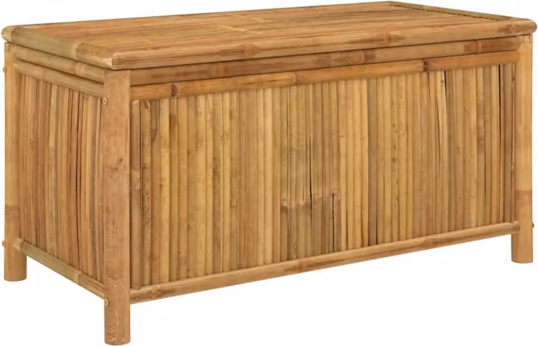 Contenitore Portaoggetti da Giardino 110x52x55 cm in Bambù