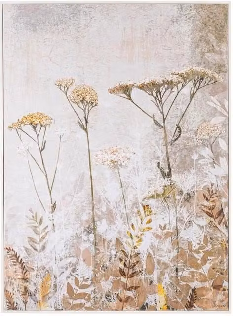 Quadro Moderno con Stampa su Tela Floreale GIORDANOSHOP L: 120 cm, H: 90 cm, P: 3,2 cm
