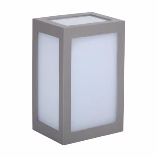 Lampada LED da Muro a Lanterna 12W 110LM/W Colore Grigio 4000K IP65