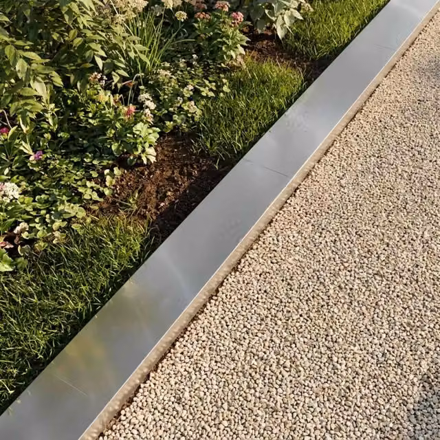 Profilo di copertura per giardino 10 pz 100 x 15 x 5 cm 8013064
