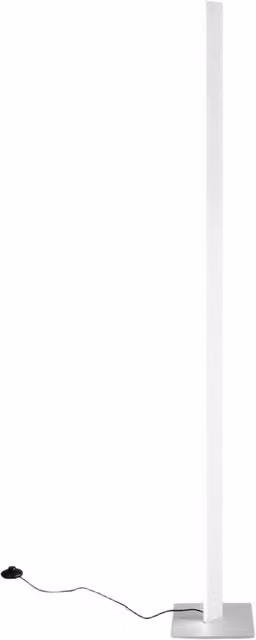Lampada da Terra Eartha P/T in Alluminio Bianco Opaco, LED Integrato 30W, 1520lm, Dimmerabile a Pedale, Luce Diretta 120°, Design Moderno - Gealuce