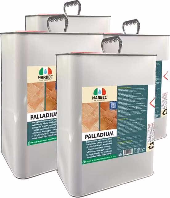 Trattamento per cotto Marbec Palladium colore silver, confezione da 4 x 5 l – 1