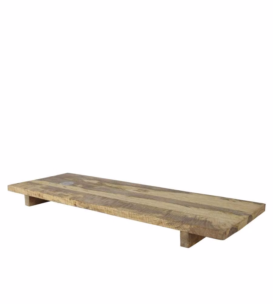 Piatto da portata in legno di mango naturale 80x28x6 cm