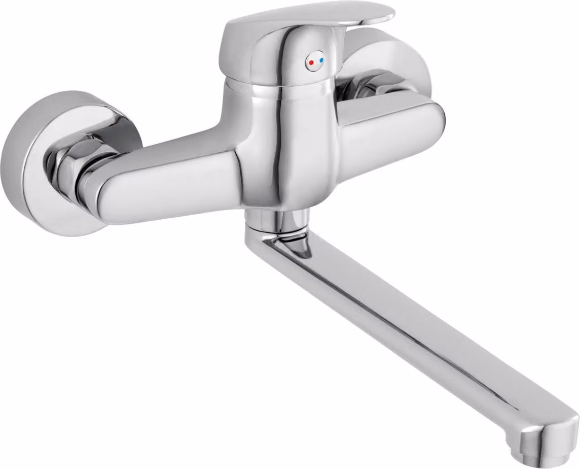 Miscelatore per lavabo a parete FERRO ONE, cromo