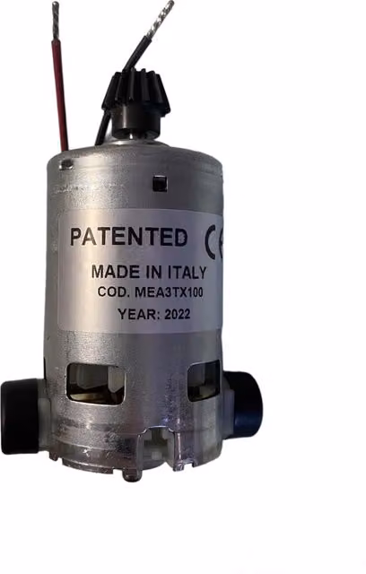 Motore con pignone per abbacchiatore elettrico Olivgreen 500 Plus Minelli P Zero colore argento con batteria ricaricabile Valgarden per professionisti