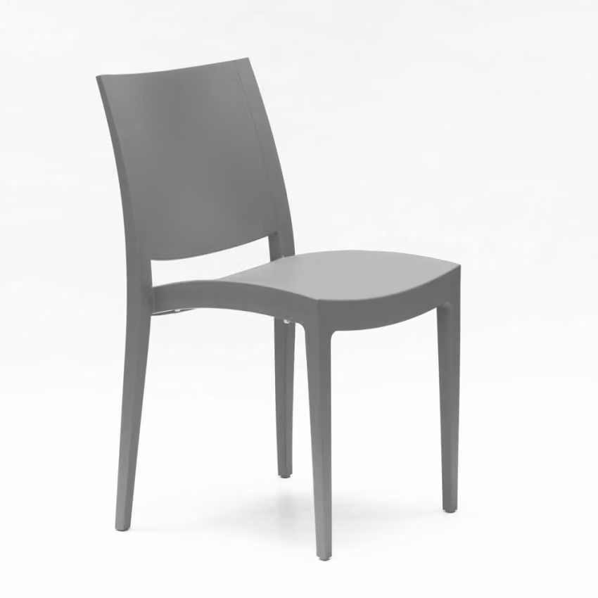 Sedia in polipropilene per cucina, bar e ristorante Grand Soleil Trieste - Grigio