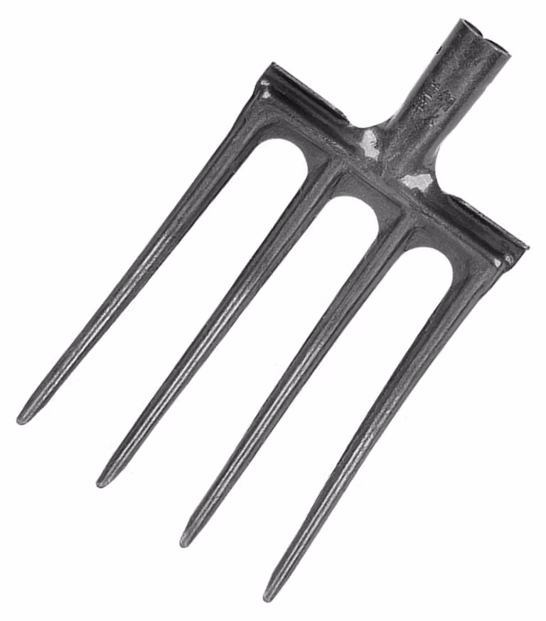 Forcella da giardino: strumento robusto, forca da giardino, forca per scavare in giardino, acciaio ad alto tenore di carbonio, utensile pratico per il giardinaggio, efficiente per lavorare la terra, forca a uncino